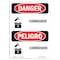 Signmission Safety Sign, OSHA Danger, 7" Height, Corrosivo, Bilingual Spanish OS-DS-D-57-VS-2003 - alternate 1